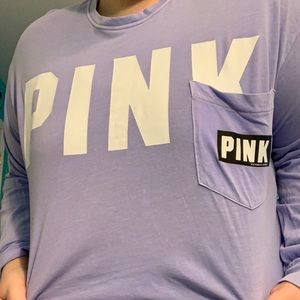 Light Purple VS PINK Lightweight LongSleeve Shirt